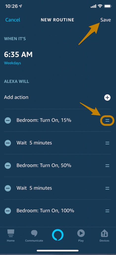 How to store turn alexa up