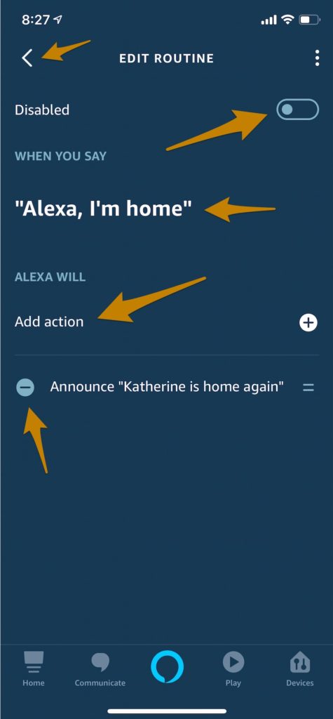 Alexa routine screenshot - edit part 2