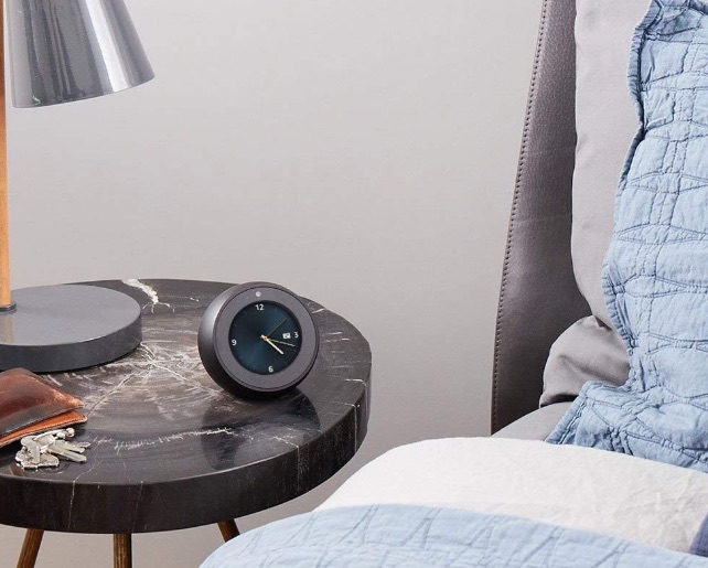 Echo Spot on bedside table