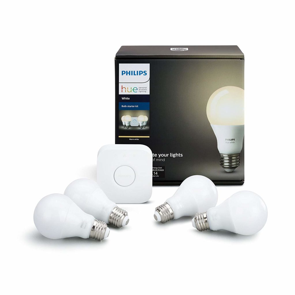 4 Hue white bulbs and a Hue bridge