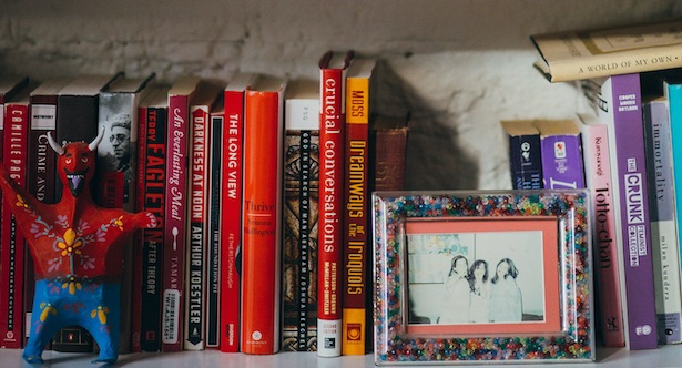 Books on a bookshelf