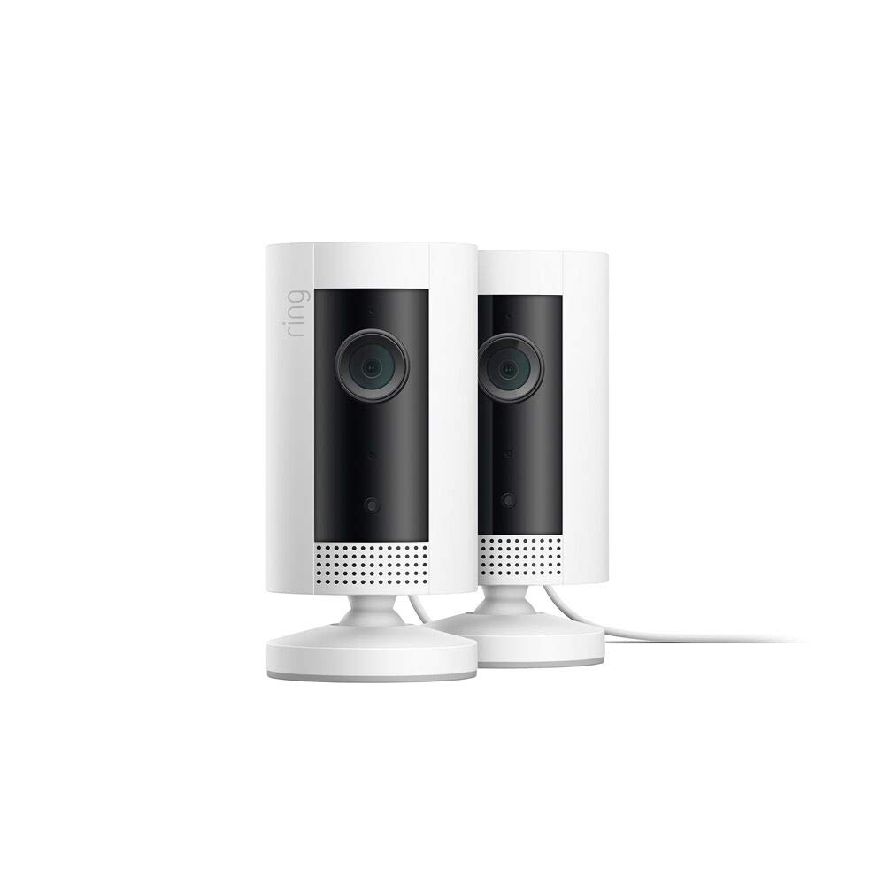 Two white Ring Indoor Smart Cameras