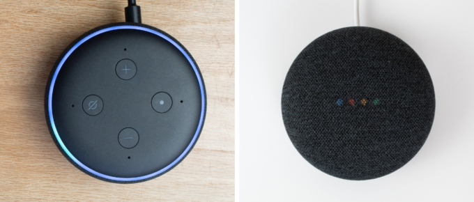 Image of difference between Amazon Alexa and Google Assistant
